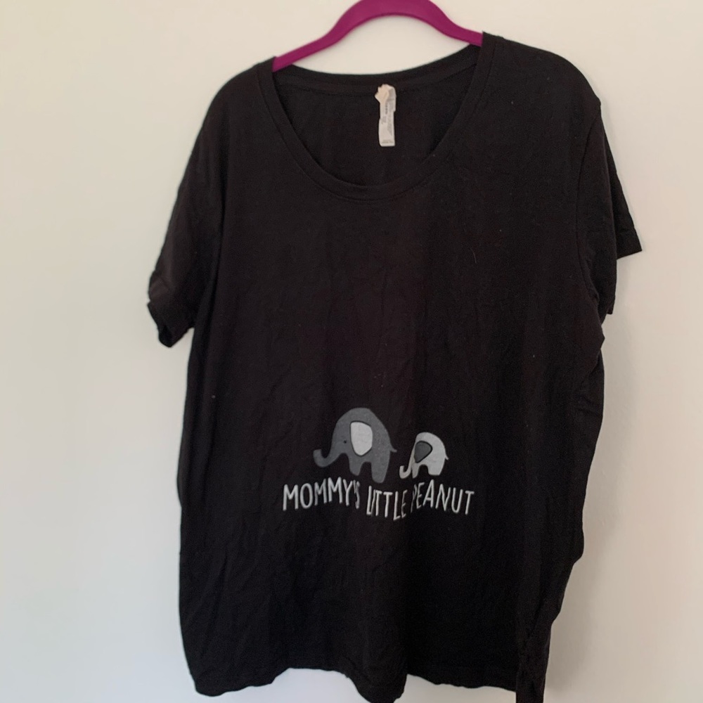 Mommy’s little peanut maternity top